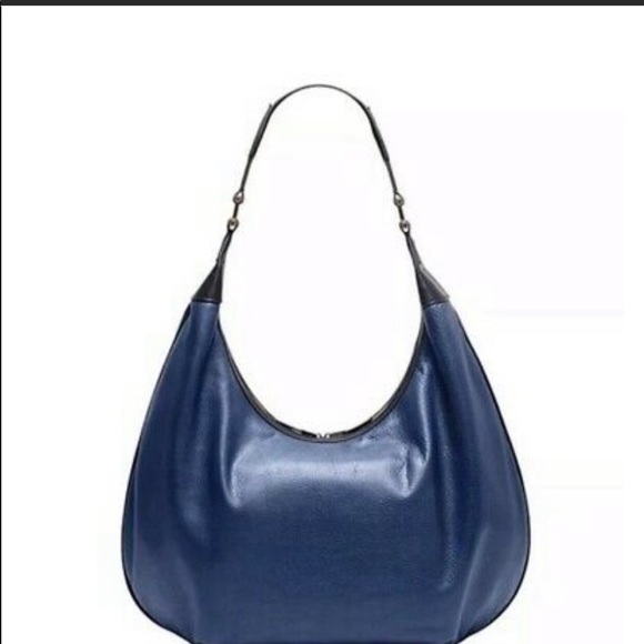 Large leather hobo bag from India Hicks - Picture 7 of 8